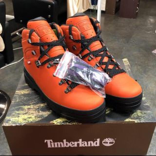 シュプリーム(Supreme)のsupreme/Timberland ワークカントリーブーツ オレンジ   (ブーツ)