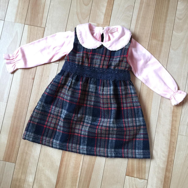 ZARA(ザラ)の女の子ジャンバースカート80cm シャツ86cm キッズ/ベビー/マタニティのベビー服(~85cm)(スカート)の商品写真