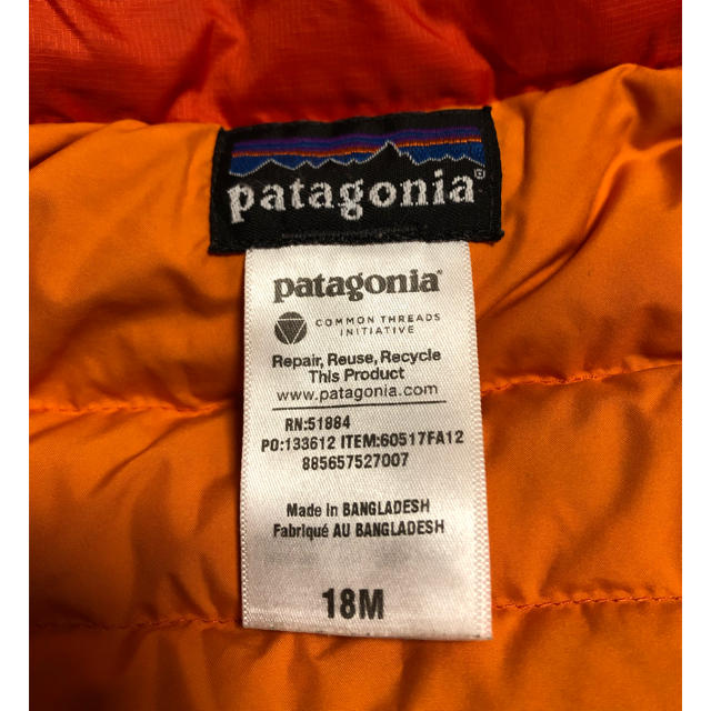 patagonia(パタゴニア)のあん様 専用 パタゴニアダウン18M キッズ/ベビー/マタニティのベビー服(~85cm)(ジャケット/コート)の商品写真