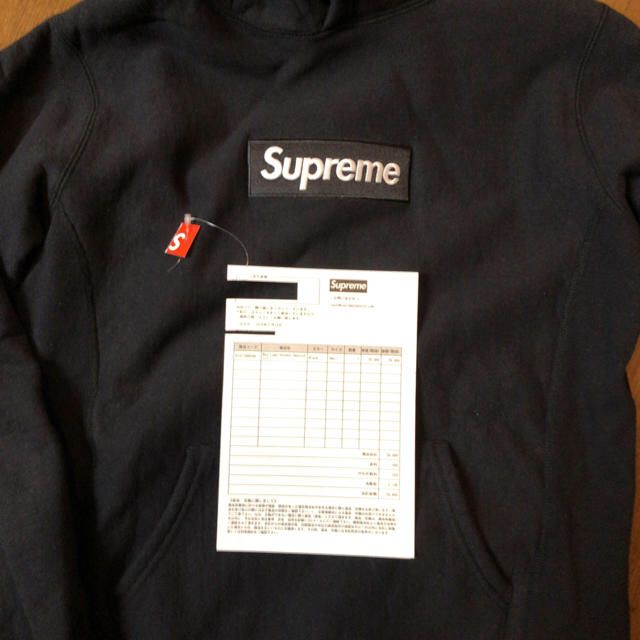 supreme box logo パーカー 16AW hoodie S size