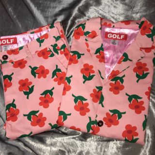 シュプリーム(Supreme)のgolf wang suit セットアップ M 32 pink(セットアップ)