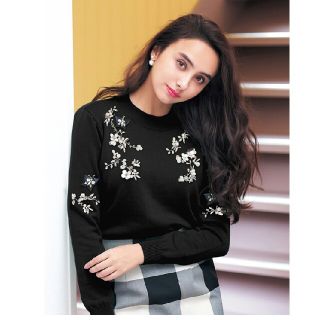 チェスティ(Chesty)のChesty Elegant Flower Bijou Knit　

(ニット/セーター)