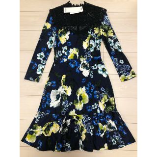 アーデム(Erdem)のERDEM アーデム 新品 花柄 ワンピース ドレス レース(ひざ丈ワンピース)