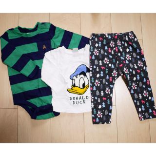 ディズニー(Disney)の未使用服 3点セット(Ｔシャツ)