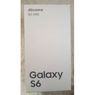 サムスン(SAMSUNG)のdocomo Galaxy S6 SC-05G ブラックサファイア 箱付き(スマートフォン本体)