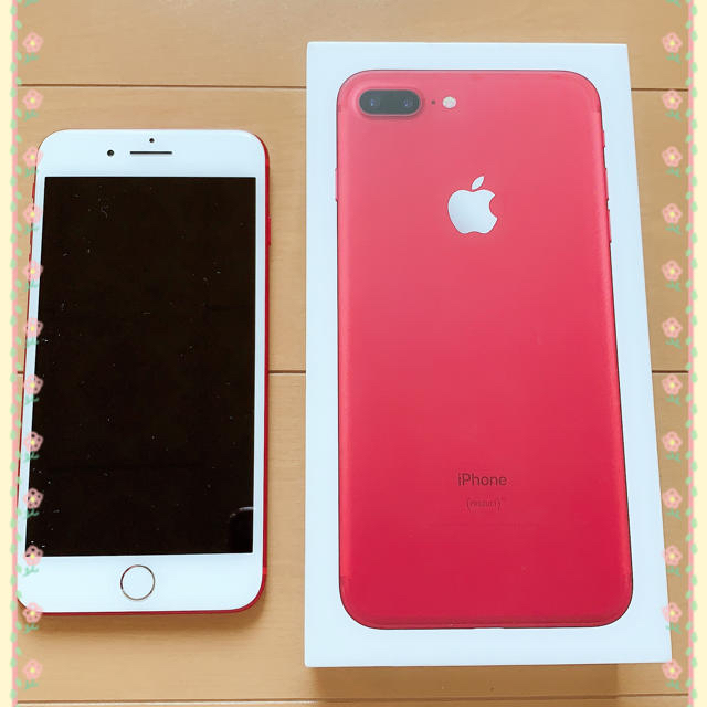 【sim フリーau】iPhone 7 plus RED+rose goldのサムネイル