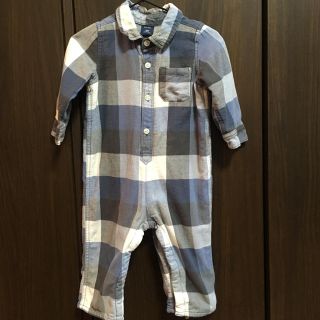 ベビーギャップ(babyGAP)のGAP ネル カバーオール 80(カバーオール)