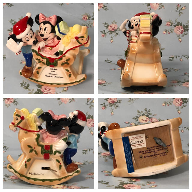 Disney(ディズニー)の（ 美品 ）Disney ミッキー&ミニー  陶器製  木馬型  オルゴール インテリア/住まい/日用品のインテリア小物(オルゴール)の商品写真