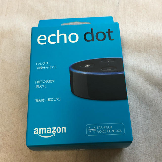 Amazon Echo dot アマゾンエコードット 黒 新品未使用 スマホ/家電/カメラのオーディオ機器(スピーカー)の商品写真