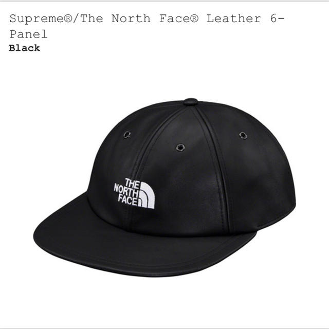 supreme north face leater 6-panel cap 1