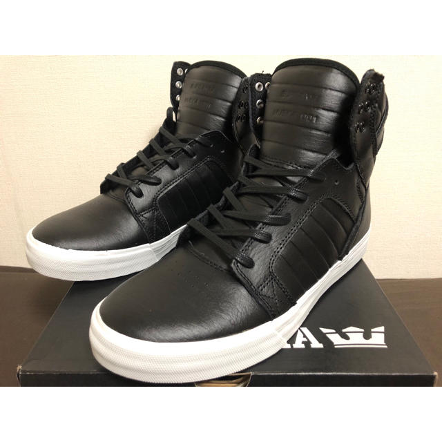 SUPRA(スープラ)の【新品】SUPRA SKYTOP CLASSIC BLACK LEATHER メンズの靴/シューズ(スニーカー)の商品写真