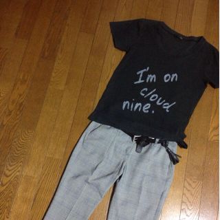 ナイン(NINE)のNINE メッセージTシャツ(Tシャツ(半袖/袖なし))