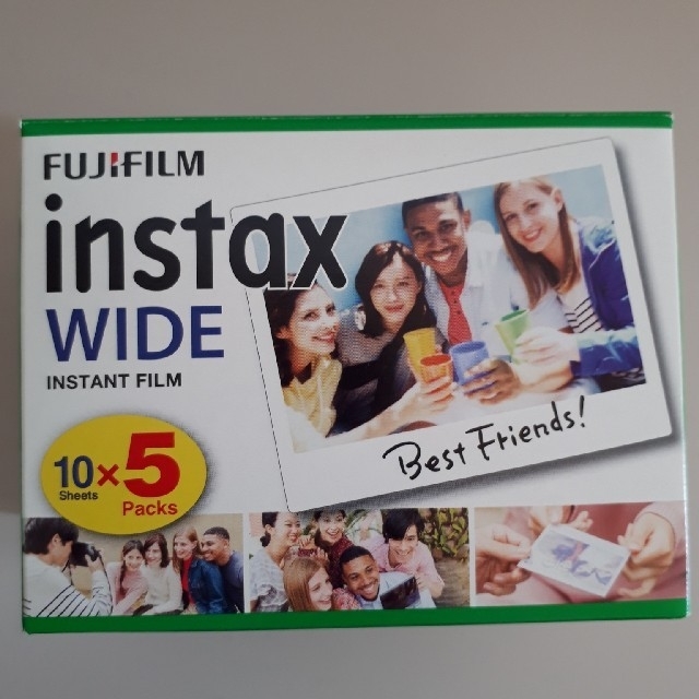 チェキワイド用 フィルム instaxWIDE 5パック 50枚入