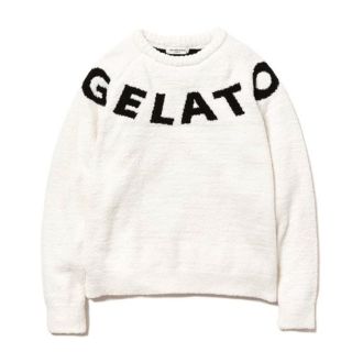 ジェラートピケ(gelato pique)のビッグロゴジャガードプルオーバー(ニット/セーター)