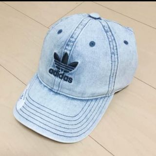 アディダス(adidas)の【ラスト１】新品未使用adidasアディダス★デニムベースボールキャップ　帽子(キャップ)