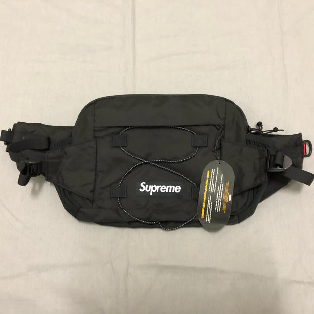 SUPREME 17SS WAIST BAG BLACK