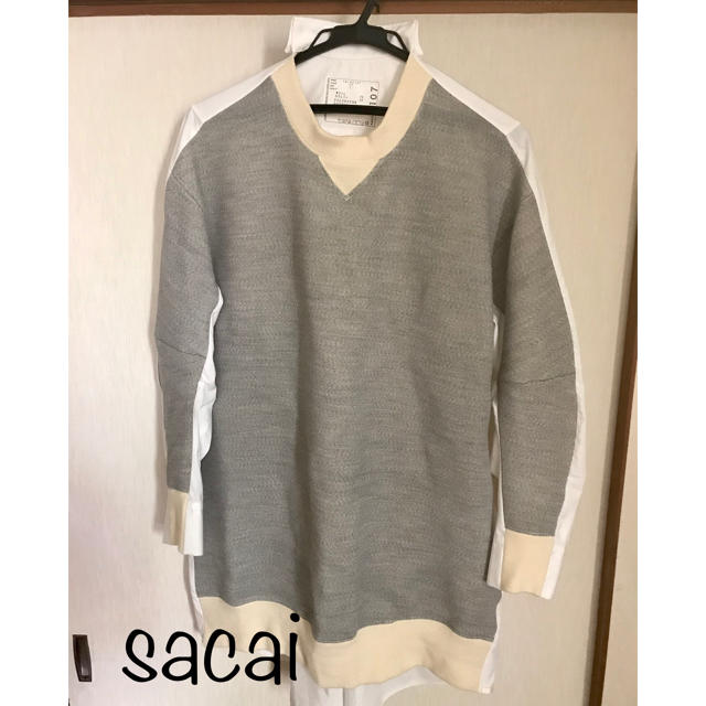 sacai(サカイ)のsacai  スエットバックシャツ ワンピース レディースのワンピース(ひざ丈ワンピース)の商品写真