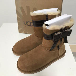 アグ(UGG)のUGG アグ ブーツ ムートンブーツ サイドリボン(ブーツ)