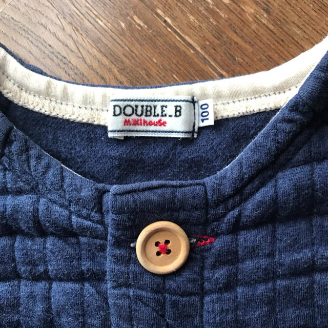 DOUBLE.B(ダブルビー)のDOUBLE．Ｂ100cm キッズ/ベビー/マタニティのキッズ服男の子用(90cm~)(カーディガン)の商品写真