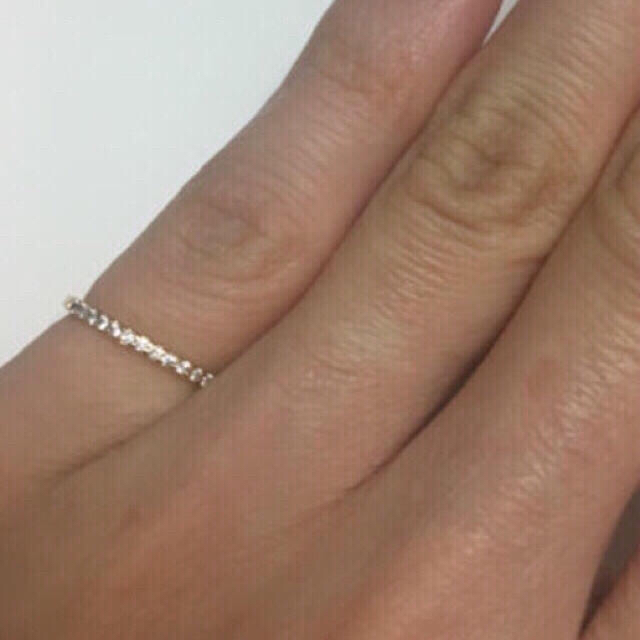 4℃(ヨンドシー)の4°C k10 ダイヤ エタニティ 新品同様 ピンキーリング ✨ リング 指輪  レディースのアクセサリー(リング(指輪))の商品写真