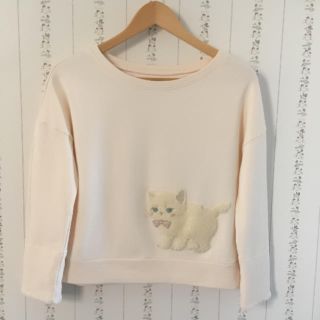 フランシュリッペ(franche lippee)のフランシュリッペ ＊ ふきげんねこ変形プルオーバー(トレーナー/スウェット)