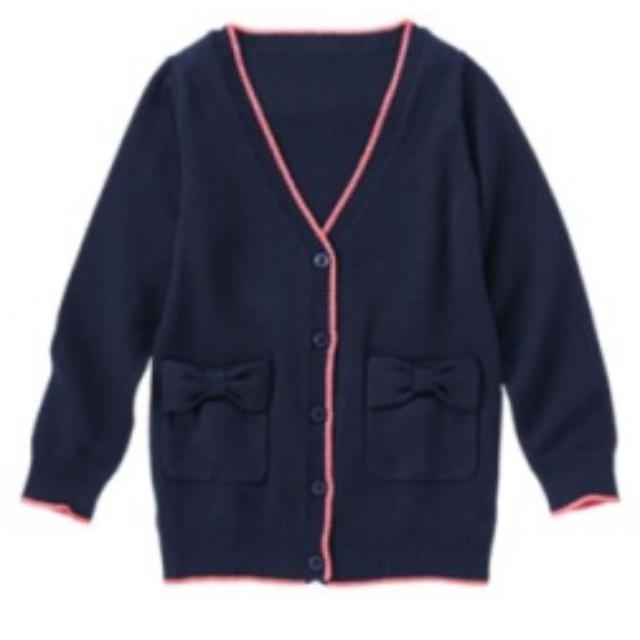 GYMBOREE(ジンボリー)のジンボリーコットンカーディガン ネイビー100 キッズ/ベビー/マタニティのキッズ服女の子用(90cm~)(カーディガン)の商品写真