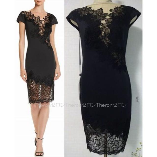 TADASHI SHOJI - 2018年 新品　TADASHI SHOJI タダシ フラワーシースワンピース