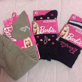 バービー(Barbie)のバービー ソックス 3足セット(ソックス)