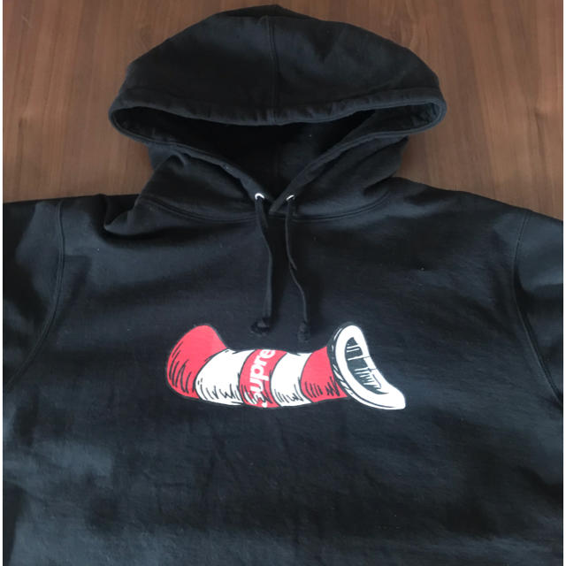 supreme cat in the hat hooded 納品書付 難ありXL