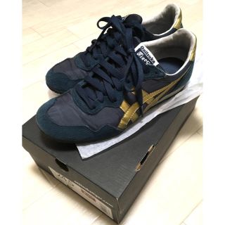 オニツカタイガー(Onitsuka Tiger)のオニツカタイガーonitsukatigerセラーノ24.5cmネイビー箱付(スニーカー)