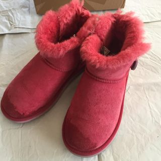 アグ(UGG)のUGG ムートンブーツ ピンク 21センチ(ブーツ)