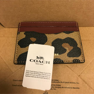 コーチ(COACH)のコーチ カードケース 定期入れ ヒョウ柄(名刺入れ/定期入れ)