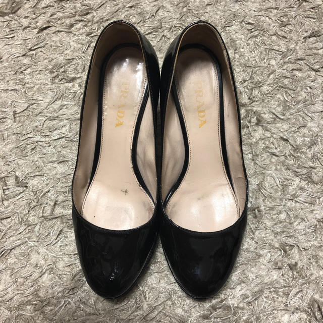 PRADA(プラダ)のプラダ パンプス 黒36.5 レディースの靴/シューズ(ハイヒール/パンプス)の商品写真