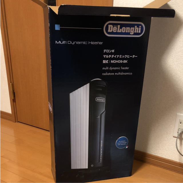 DeLonghi(デロンギ)のデロンギ マルチダイナミックヒーター mdh09 bk 本日迄の出品 大活躍 スマホ/家電/カメラの冷暖房/空調(オイルヒーター)の商品写真