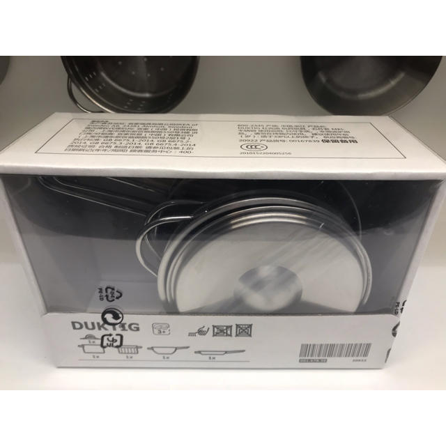 IKEA(イケア)のDUKTIG ドゥクティグ おもちゃの調理器具5点セット, ステンレスカラー キッズ/ベビー/マタニティのおもちゃ(知育玩具)の商品写真