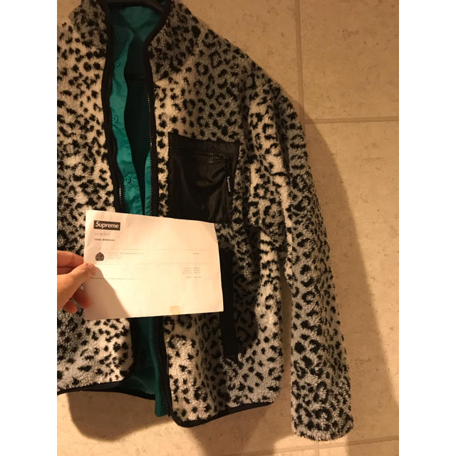 supreme leopard fleece リバーシブルフリースジャケット