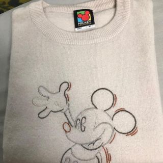 ディズニー(Disney)のお値下げ❗️アンゴラ混紡  ミッキーマウス  半袖ニット(ニット/セーター)