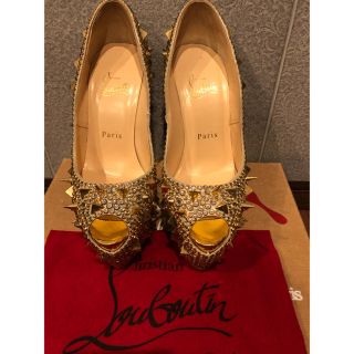 クリスチャンルブタン(Christian Louboutin)のChristianlouboutinクリスタルゴールド(ハイヒール/パンプス)