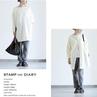 ネストローブ(nest Robe)の新品未使用 STAMP AND DIARY ネストローブ evam eva(ひざ丈ワンピース)