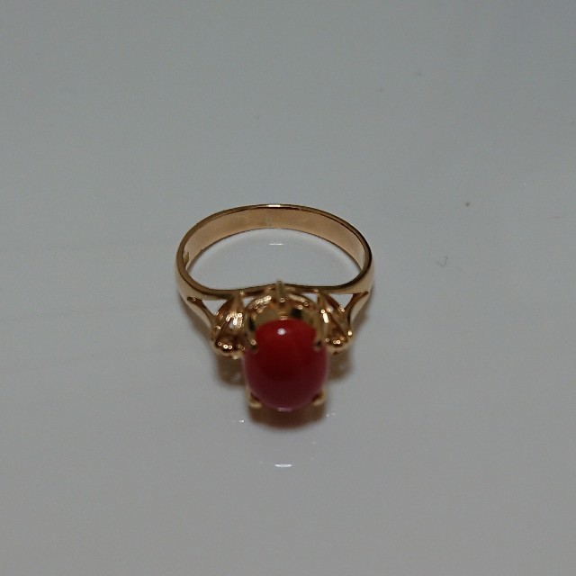 赤珊瑚☆レトロリング レディースのアクセサリー(リング(指輪))の商品写真