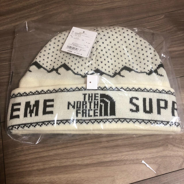 Supreme The North Face Fold Beanie Whiteニット帽/ビーニー