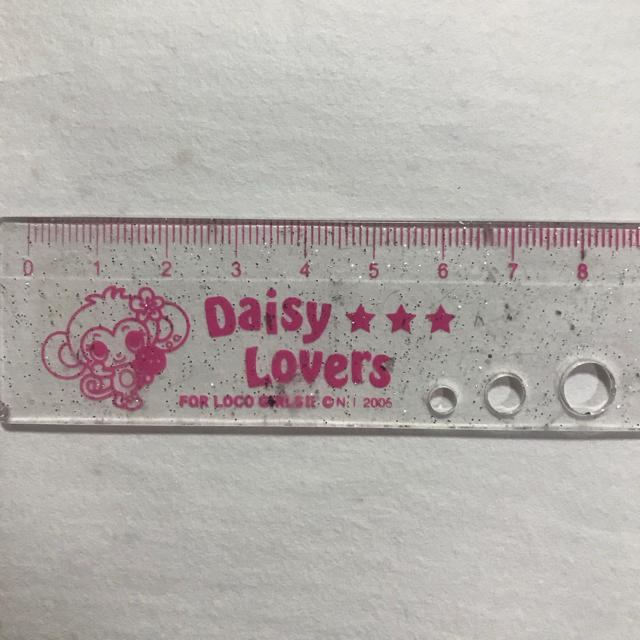 DAISY LOVERS(ディジーラバーズ)のRainbowpark Daisy lovers 定規セット インテリア/住まい/日用品の文房具(その他)の商品写真
