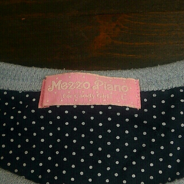 mezzo piano junior(メゾピアノジュニア)のmezzo piano　長袖カットソー　L（160） キッズ/ベビー/マタニティのキッズ服女の子用(90cm~)(Tシャツ/カットソー)の商品写真