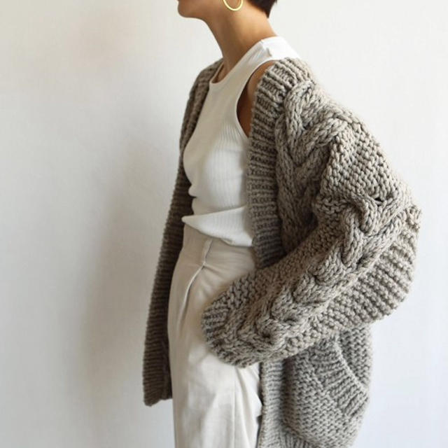 新品☆Cable Handkint Cardigan 【35%OFF】 www.toyotec.com