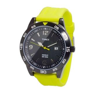 タイメックス(TIMEX)のタイメックス 腕時計 メンズ ブラック イエロー 黒 黄 50M 防水(腕時計(アナログ))