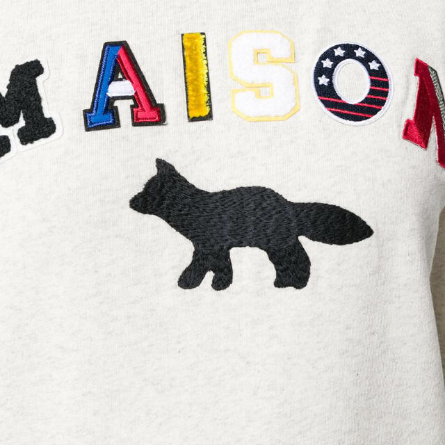 MAISON KITSUNE' - 連休特化 メゾンキツネ ワッペンロゴ スウェット xsの通販 by misato03's shop｜メゾン