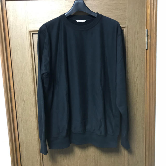 COMOLI(コモリ)のAURALEE SUPER HIGH GAUGE SWEAT 18AW 黒 4 メンズのトップス(スウェット)の商品写真