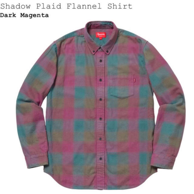 supreme shadow plaid flannel shirt S