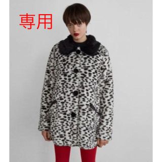 レイジーオーフ(LAZY OAF)のlazyoaf ダルメシアン101ファーコート 新品 レイジーオーフ(毛皮/ファーコート)