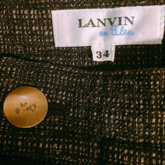 LANVIN en Bleu(ランバンオンブルー)のランバンオンブルー ツイード スカート 34 レディースのスカート(ひざ丈スカート)の商品写真